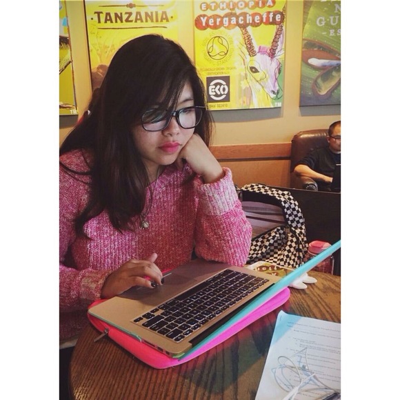 Aeropostale Pink Knit Sweater tie bow in back - Picture 6 of 6